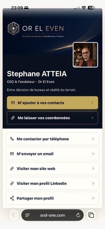 Profil public SOD One sur mobile