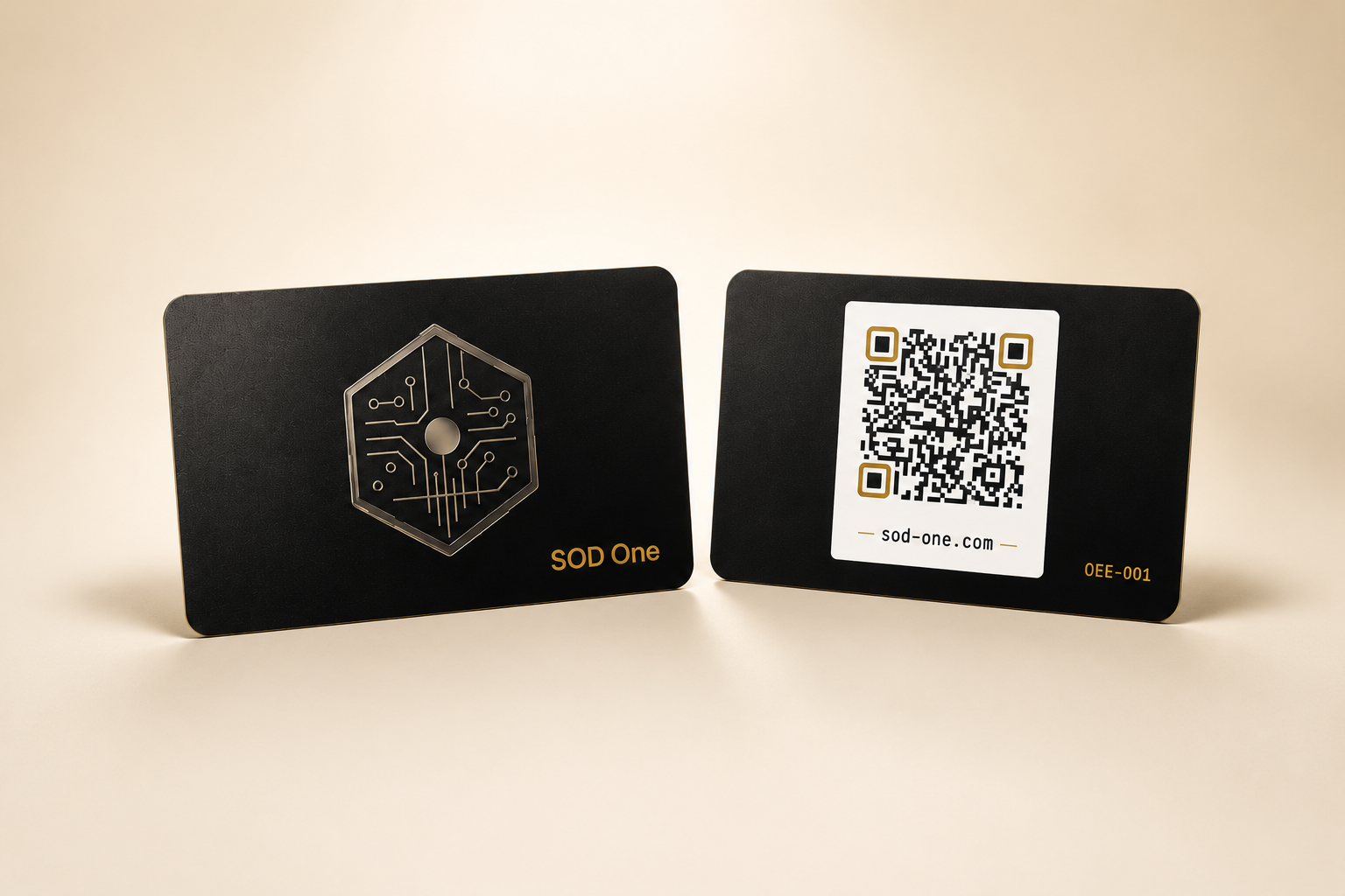 Carte physique SOD One recto et verso QR